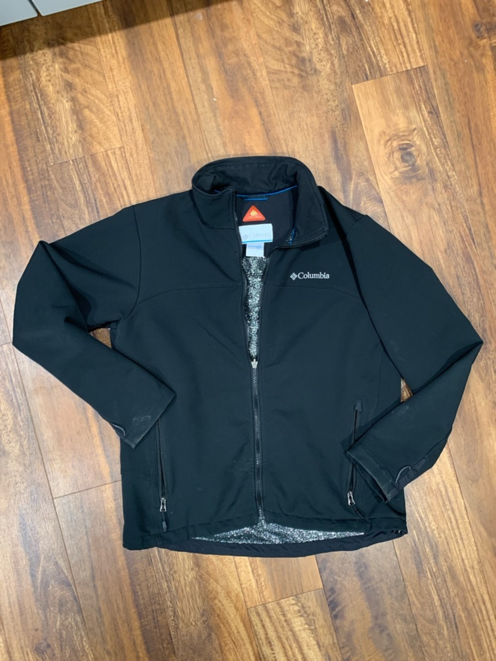 Columbia OMNI HEAT Black Women's With Sparkle Inner Lining Zip Jacket SKU 077
